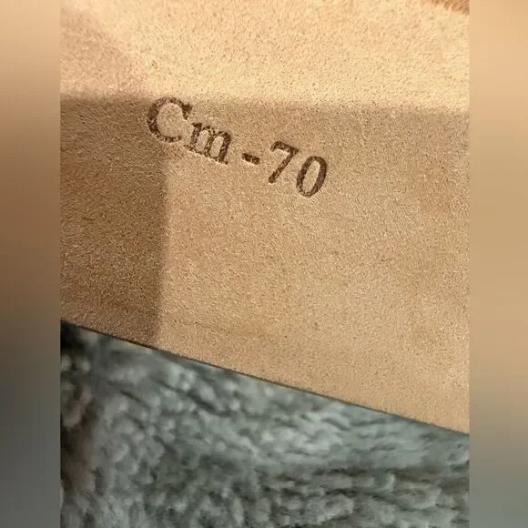 Salvatore Ferragamo Crystal Gancini Leather Belt Beige Size 70 Luxury - Picture 5 of 6